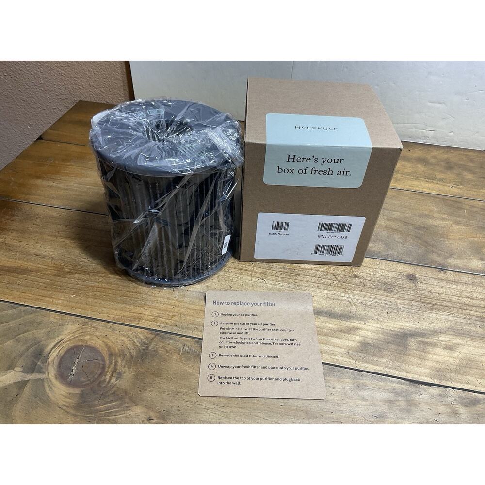 Molekule Air Mini PECO-HEPA Tri-Power Filters MN1-PHFL-SUB-US New Box